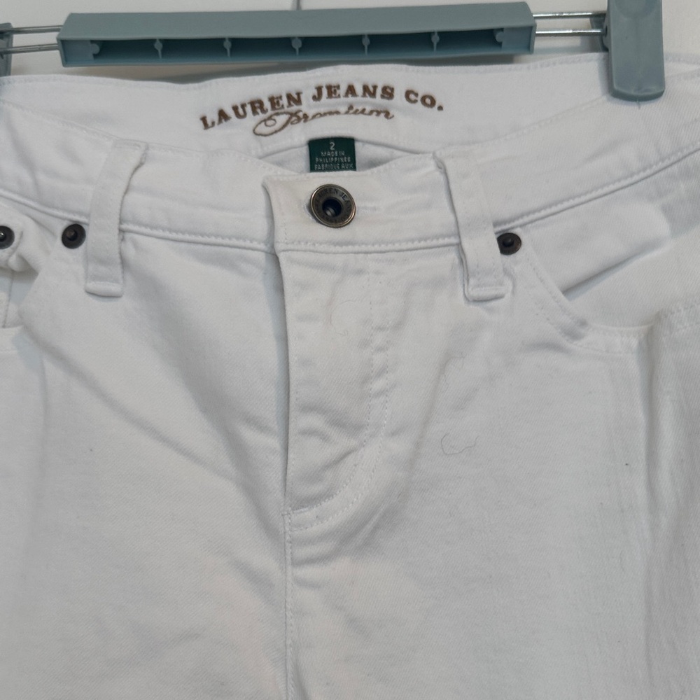 Ralph Lauren Women's Straight Leg White Jeans - Picture 2 of 6